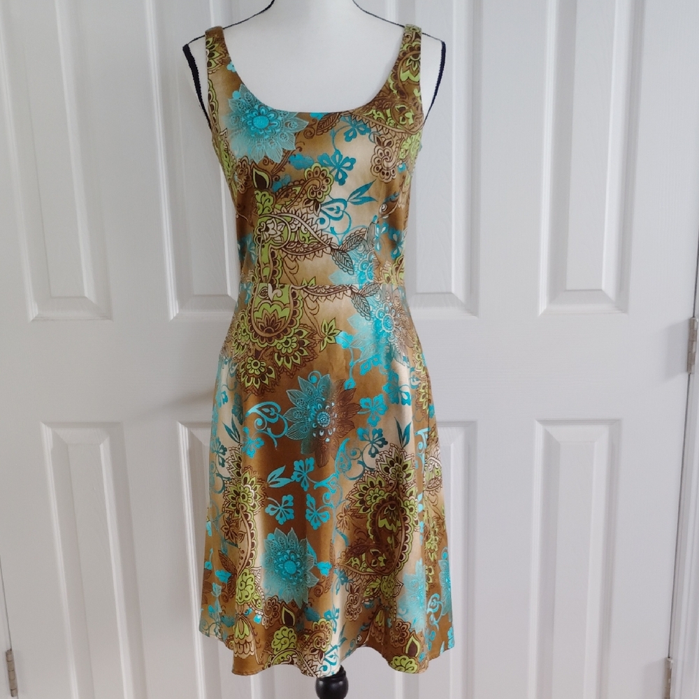 B. Smart Fit and Flare Floral Sleeveless Dress